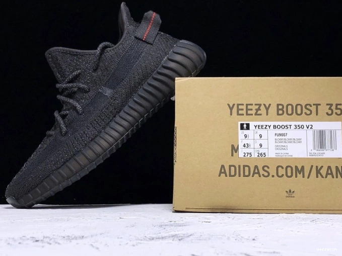 Adidas Static Yeezy 350 (Reflective) Boost V2 Black FU9007 - 1015